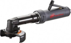 Ingersoll-Rand - 4" Wheel Diam, 14,500 RPM, Pneumatic Angle & Disc Grinder - 3/8-24 Spindle, 22 CFM, Rear Exhaust - Exact Tool & Supply