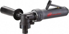 Ingersoll-Rand - 1/4" Collet, Angle Handle, Air Angle Die Grinder - 18,000 RPM, Rear Exhaust, 25 CFM, 1 hp, 90 psi - Exact Tool & Supply