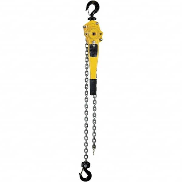 OZ Lifting Products - 3,000 Lb Capacity, 20' Lift Height, Chain Lever Hoist with Overload Protection - Exact Tool & Supply
