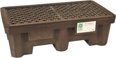 UltraTech - 66 Gal Sump, 1,500 Lb Capacity, 2 Drum, Polyethylene Spill Deck or Pallet - 53" Long x 29" Wide x 17" High, Liftable Fork, Inline Drum Configuration - Exact Tool & Supply