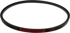 Bando - Section D, 1-1/4" Wide, 200" Outside Length, V-Belt - Rubber Compound, Black, Classic, No. D195 - Exact Tool & Supply