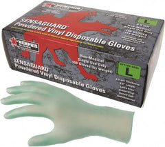 MCR Safety - Size M, 6-1/2 mil, Industrial Grade, Powdered Vinyl Disposable Gloves - Exact Tool & Supply