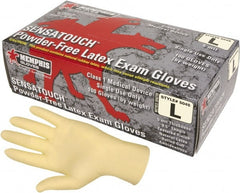 MCR Safety - Size XL, 5 mil, Medical Grade, Powder Free Latex Disposable Gloves - Exact Tool & Supply
