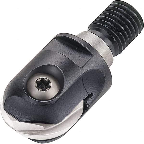 Walter - 12mm Cut Diam, 6mm Max Depth of Cut, 9.7mm Shank Diam, 39mm OAL, Indexable Ball Nose End Mill - 40,000 Max RPM - Exact Tool & Supply