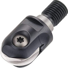 Walter - 20mm Cut Diam, 10mm Max Depth of Cut, 18.5mm Shank Diam, 51mm OAL, Indexable Ball Nose End Mill - 37,700 Max RPM - Exact Tool & Supply