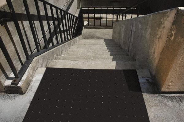 UltraTech - 2 Ft. Long x 2 Ft. Wide, Urethane Surface, Molded Bubble Entrance Matting - Outdoor, Heavy Traffic, Urethane, Black - Exact Tool & Supply