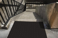 UltraTech - 2 Ft. Long x 2 Ft. Wide, Urethane Surface, Molded Bubble Entrance Matting - Outdoor, Heavy Traffic, Urethane, Black - Exact Tool & Supply