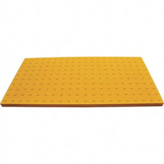 UltraTech - 5 Ft. Long x 2 Ft. Wide, Urethane Surface, Molded Bubble Entrance Matting - Outdoor, Heavy Traffic, Urethane, Yellow - Exact Tool & Supply
