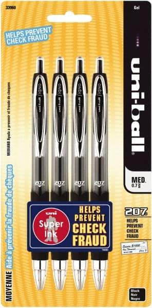 Prismacolor - 0.7mm Retractable Pen - Black - Exact Tool & Supply