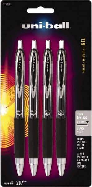 Prismacolor - 1mm Retractable Pen - Black - Exact Tool & Supply