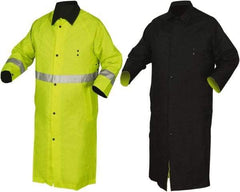 MCR Safety - Size XL, Yellow, Rain Jacket - 2 Pockets, Detachable Hood - Exact Tool & Supply