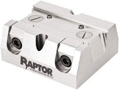 Raptor Workholding - 2-1/4" Jaw Width, 10" High x 8" Long x 10" Wide Dovetail Vise - For Use with 4 & 5 Axis Workholding Systems - Exact Tool & Supply
