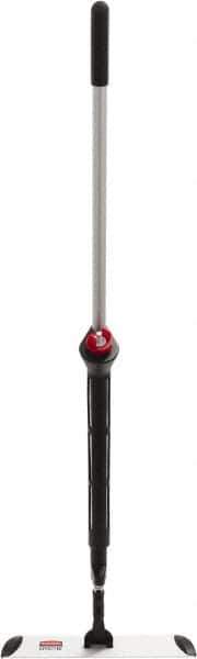 Rubbermaid - Silver Single Sided Spray Mop and Frame Kit - 4.88 Inch Long x 3-3/4 Inch Wide Microfiber Head, 56 Inch Long Handle - Exact Tool & Supply