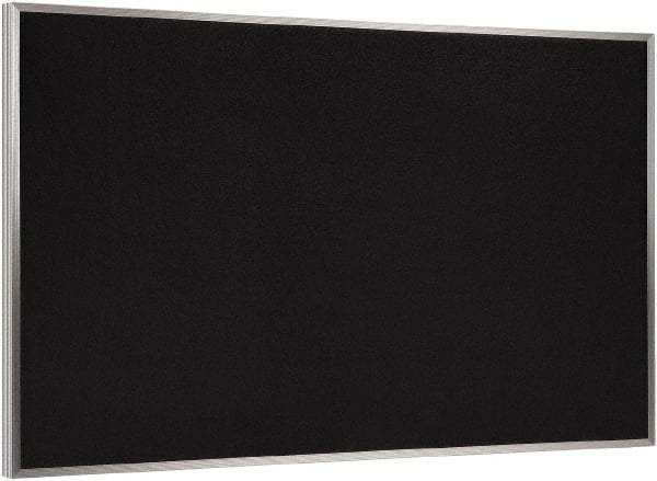 Ghent - 36" Wide x 24" High Open Cork Bulletin Board - Rubber, Black - Exact Tool & Supply