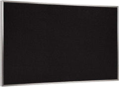 Ghent - 36" Wide x 24" High Open Cork Bulletin Board - Rubber, Black - Exact Tool & Supply