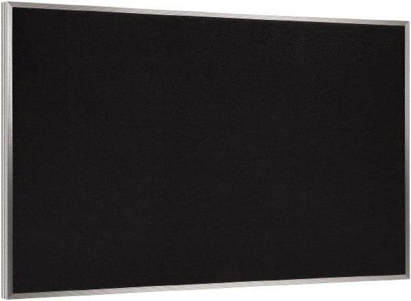 Ghent - 46-1/2" Wide x 36" High Open Cork Bulletin Board - Rubber, Black - Exact Tool & Supply