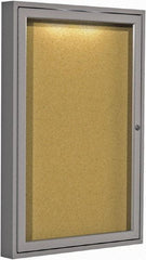 Ghent - 96-1/2" Wide x 48-1/2" High Open Cork Bulletin Board - Rubber, Confetti (Color) - Exact Tool & Supply