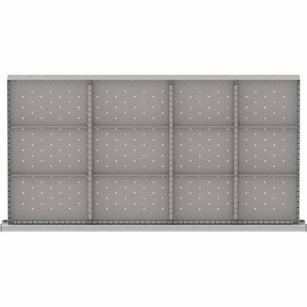 LISTA - 12-Compartment Drawer Divider Layout for 3.15" High Drawers - Exact Tool & Supply