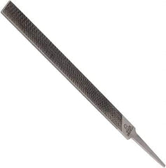 Anglo American - 10" Long, Smooth Cut, Mill American-Pattern File - Single Cut, 0.16" Overall Thickness, Tang - Exact Tool & Supply