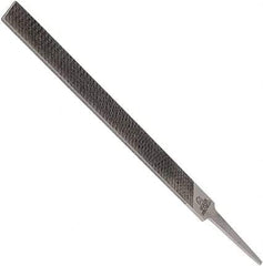 Anglo American - 10" Long, Second Cut, Mill American-Pattern File - Single Cut, 0.16" Overall Thickness, Tang - Exact Tool & Supply
