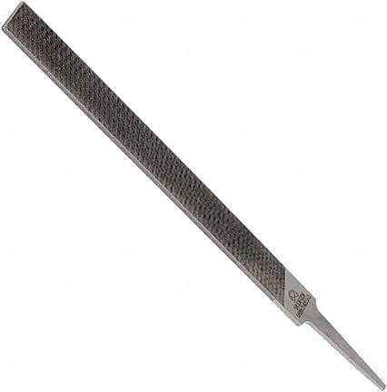 Anglo American - 16" Long, Bastard Cut, Mill American-Pattern File - Single Cut, 0.28" Overall Thickness, Tang - Exact Tool & Supply