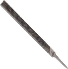 Anglo American - 12" Long, Bastard Cut, Mill American-Pattern File - Single Cut, 0.2" Overall Thickness, Tang - Exact Tool & Supply