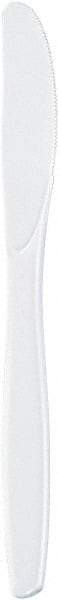Dixie - Dixie Plastic Tableware, Heavyweight Knives - White - Exact Tool & Supply