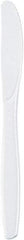 Dixie - Dixie Plastic Tableware, Heavyweight Knives - White - Exact Tool & Supply