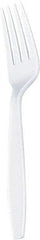 Dixie - Dixie Plastic Tableware, Heavyweight Forks - White - Exact Tool & Supply