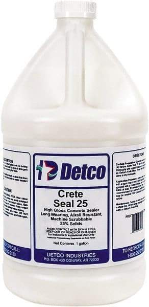 Detco - 1 Gal Bottle Glossy Clear Sealer - 400 Sq Ft/Gal Coverage, <100 g/L g/L VOC Content - Exact Tool & Supply