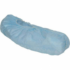 KleenGuard - Size Universal, Spunbond, Non-Skid Shoe Cover - Blue, Non-Chemical Resistant - Exact Tool & Supply