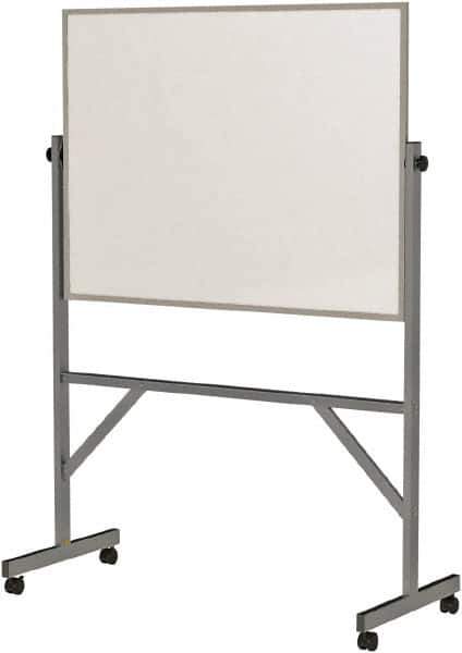 Ghent - 72" High x 53" Wide Reversible Dry Erase Board - Acrylate, 20" Deep, Includes Eraser & 4 Markers - Exact Tool & Supply