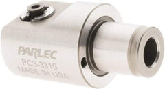 Parlec - 30.5mm Body Diam, Manual Single Cutter Boring Head - 32mm to 59.5mm Bore Diam - Exact Tool & Supply
