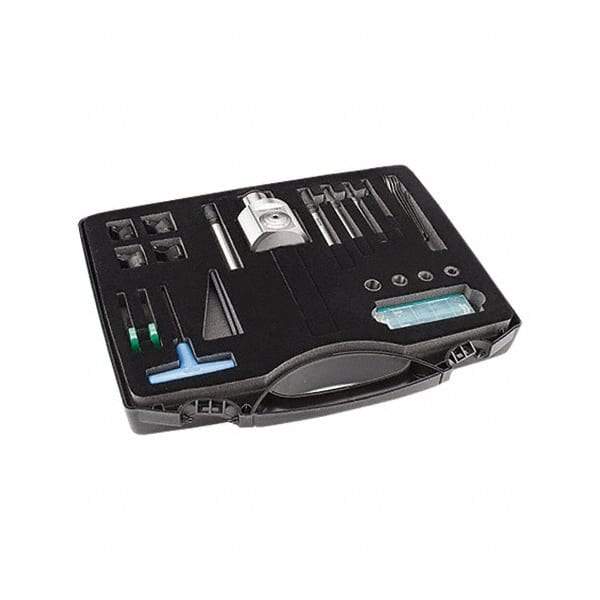 Parlec - 2.52 Inch Body, 5/8 Inch Boring Bar Hole Diameter, Manual Single Cutter Boring Head - 0.354 to 1.89 Inch Bore Diameter, Integral Shank, Modular Connection Shank - Exact Tool & Supply