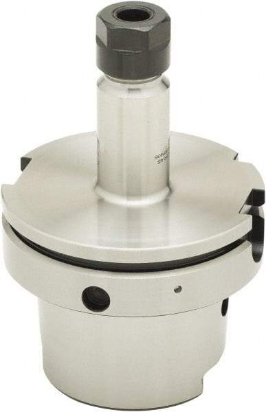 Parlec - 1mm to 13mm Capacity, 4.06" Projection, HSK100A Hollow Taper, ER20 Collet Chuck - 0.0002" TIR, Through-Spindle - Exact Tool & Supply