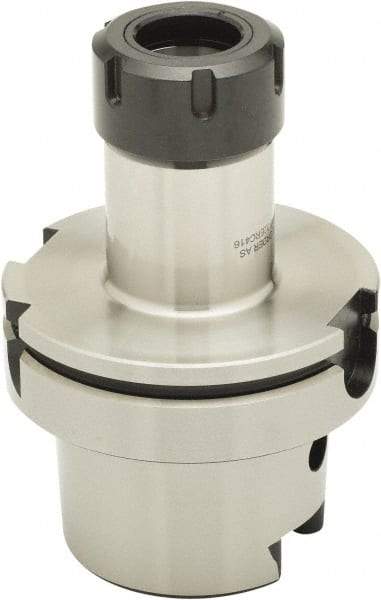 Parlec - 3mm to 30mm Capacity, 4.06" Projection, HSK100A Hollow Taper, ER40 Collet Chuck - 0.0002" TIR, Through-Spindle - Exact Tool & Supply