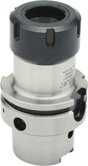 Parlec - 1mm to 16mm Capacity, 83mm Projection, HSK63A Hollow Taper, ER25 Collet Chuck - 0.0002" TIR, Through-Spindle - Exact Tool & Supply