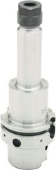 Parlec - 0.5mm to 10mm Capacity, 6.42" Projection, HSK63A Hollow Taper, ER16 Collet Chuck - 0.0002" TIR, Through-Spindle - Exact Tool & Supply