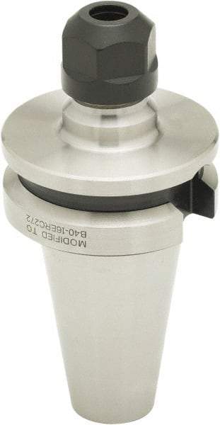 Parlec - 0.5mm to 10mm Capacity, 3.22" Projection, BT40 Taper Shank, ER16 Collet Chuck - 5.8" OAL - Exact Tool & Supply