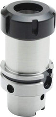 Parlec - 3mm to 30mm Capacity, 3.94" Projection, HSK63A Hollow Taper, ER40 Collet Chuck - 0.0002" TIR, Through-Spindle - Exact Tool & Supply