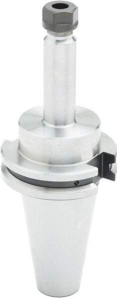 Parlec - 0.5mm to 7mm Capacity, 6" Projection, CAT40 Taper Shank, ER11 Collet Chuck - 8.69" OAL - Exact Tool & Supply
