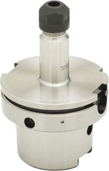 Parlec - 0.5mm to 10mm Capacity, 4.16" Projection, HSK100A Hollow Taper, ER16 Collet Chuck - 0.0002" TIR, Through-Spindle - Exact Tool & Supply