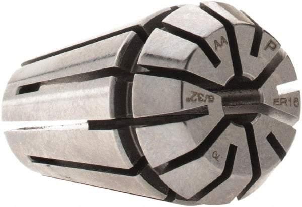 Parlec - 5/32" ER16 Collet - 0.0002" TIR, 1.082" OAL, 0.669" Overall Diam - Exact Tool & Supply