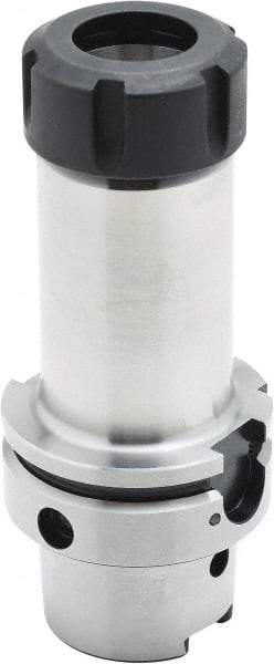 Parlec - 1mm to 13mm Capacity, 3.94" Projection, HSK63A Hollow Taper, ER20 Collet Chuck - 0.0002" TIR, Through-Spindle - Exact Tool & Supply