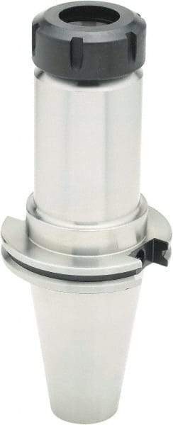 Parlec - 3mm to 30mm Capacity, 6" Projection, CAT50 Taper Shank, ER40 Collet Chuck - 10" OAL - Exact Tool & Supply