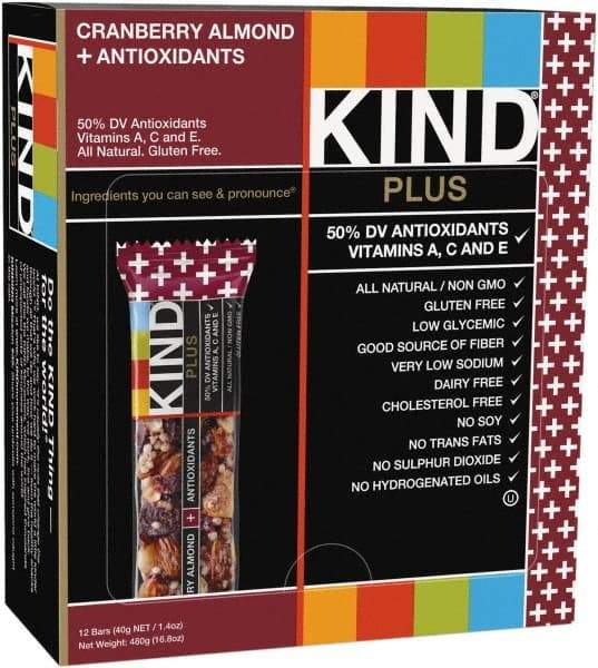 KIND - Nutrition Bar - Cranberry/Almond - Exact Tool & Supply