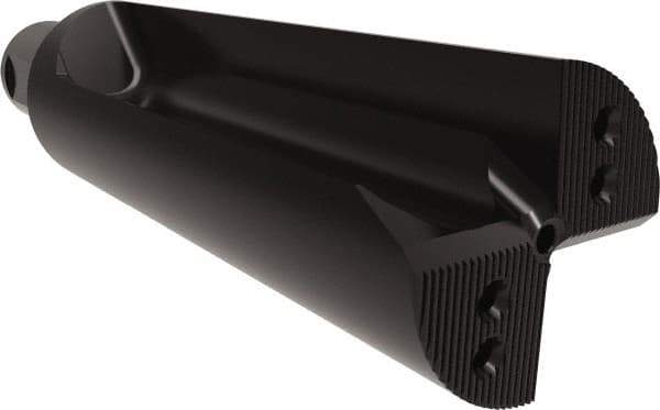 Allied Machine and Engineering - 216mm Max Drill Depth, 2.5xD, 3.2" Diam, Indexable Insert Drill - 6 Inserts, 50mm Shank Diam, Straight Shank - Exact Tool & Supply