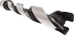 Allied Machine and Engineering - Series 26, 26 to 28.99mm Diam, 32mm Diam Straight Shank with Flange, Helical Flute Spade Drill - 202.9mm Max Depth, 244mm Body Length, 304.1mm OAL, Standard Length, Through Coolant - Exact Tool & Supply