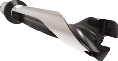 Allied Machine and Engineering - Series 32, 32 to 35mm Diam, 40mm Diam Straight Shank with Flange, Straight Flute Spade Drill - 175mm Max Depth, 227.7mm Body Length, 297.7mm OAL, Standard Length, Through Coolant - Exact Tool & Supply