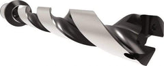Allied Machine and Engineering - Series 32, 32 to 35mm Diam, 40mm Diam Straight Shank with Flange, Helical Flute Spade Drill - 244.9mm Max Depth, 297.7mm Body Length, 367.7mm OAL, Standard Length, Through Coolant - Exact Tool & Supply